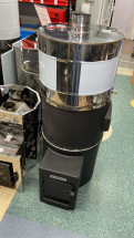 Печь для бани Деревенская 18-24 м3, из трубы 530 мм, нерж бак 85 л